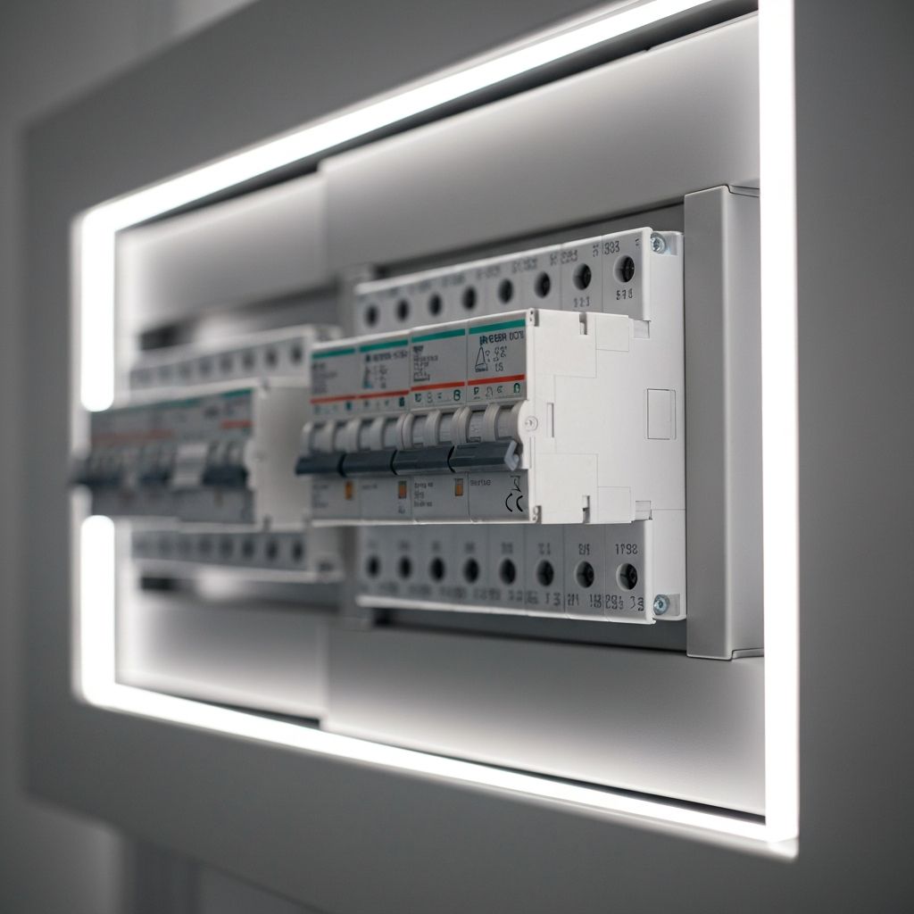 Modern electrical panel installation