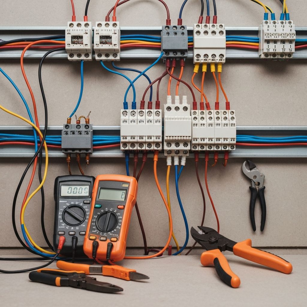 Professional electrical rewiring